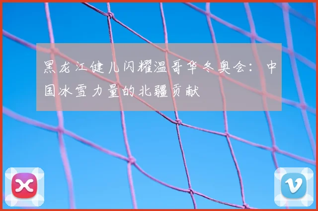 黑龙江健儿闪耀温哥华冬奥会：中国冰雪力量的北疆贡献